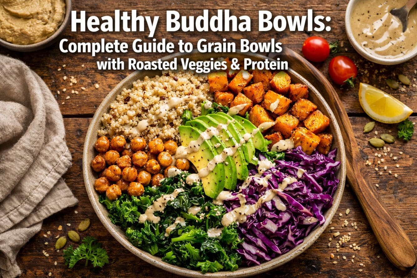 Healthy Buddha Bowls: Your Complete Guide to Nourishing Grain Bowls with Roasted Veggies and Protein
