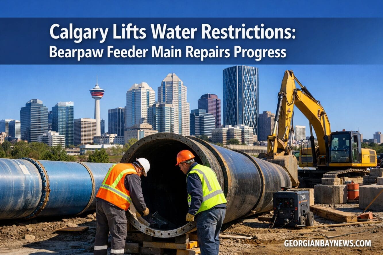 Calgary Has Lifted Water Restrictions: Bearpaw Feeder Main Repairs Near Completion