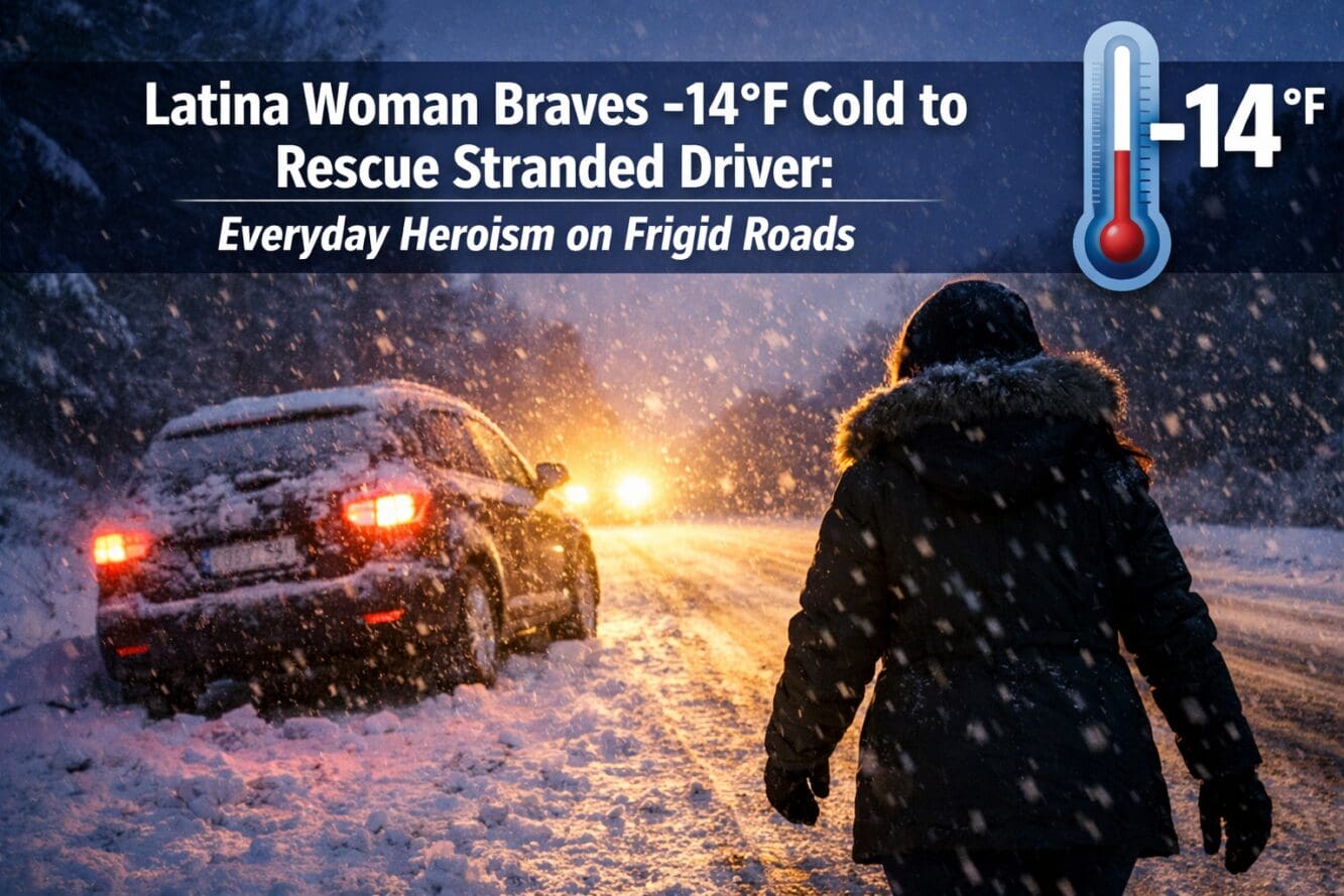 MORE GOOD NEWS | Woman Braves -14°F Cold to Rescue Stranded Driver: Everyday Heroism