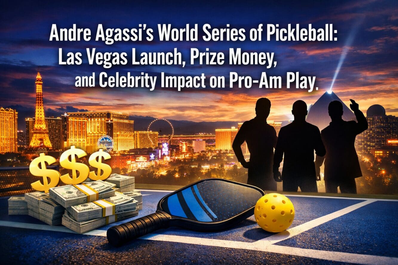 Andre Agassi’s World Series of Pickleball: Las Vegas Launch, Prize Money, and Celebrity Impact on Pro-Am Play