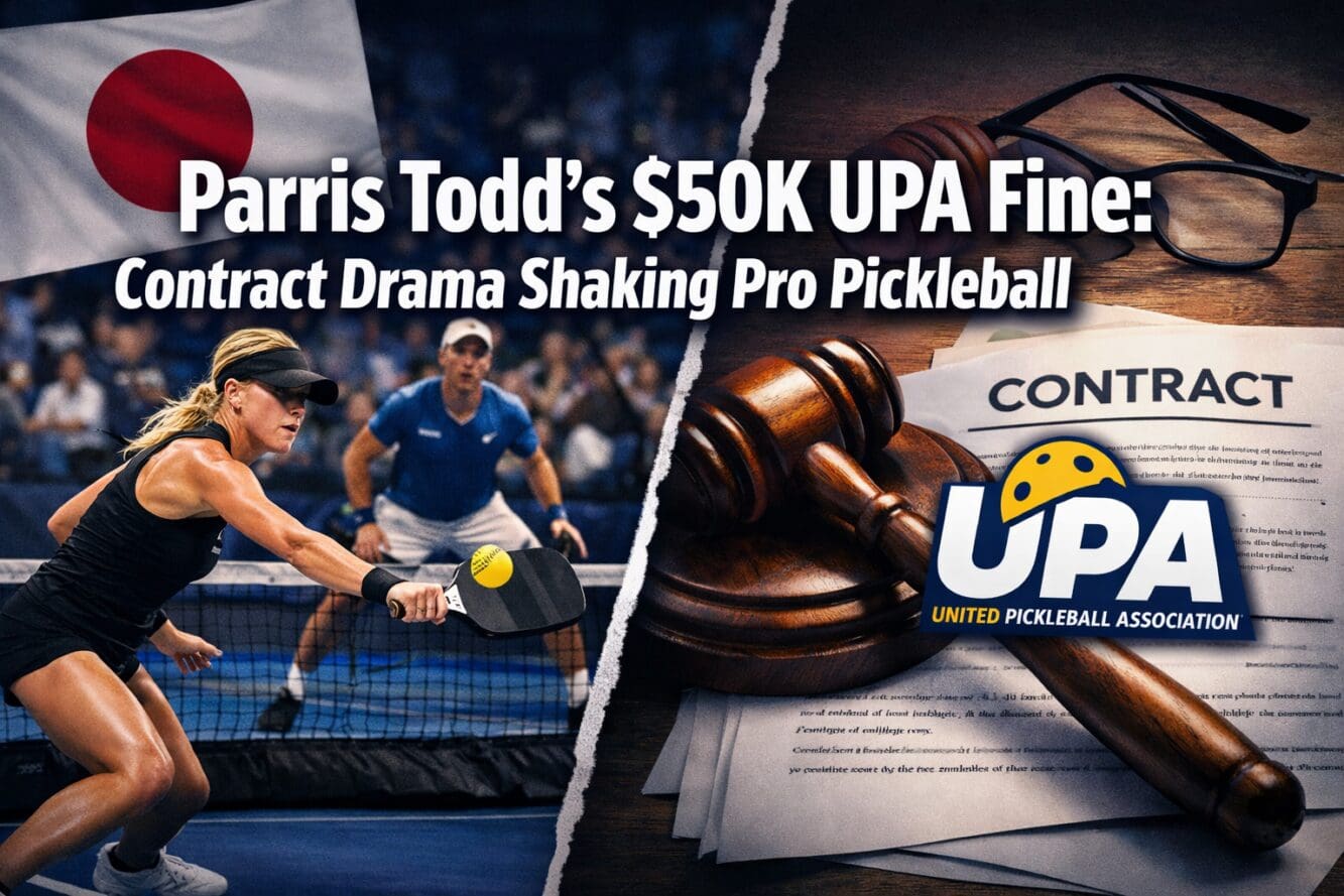 Parris Todd’s $50K UPA Fine and Japan Event Suspensions: Contract Drama Shaking Pro Pickleball