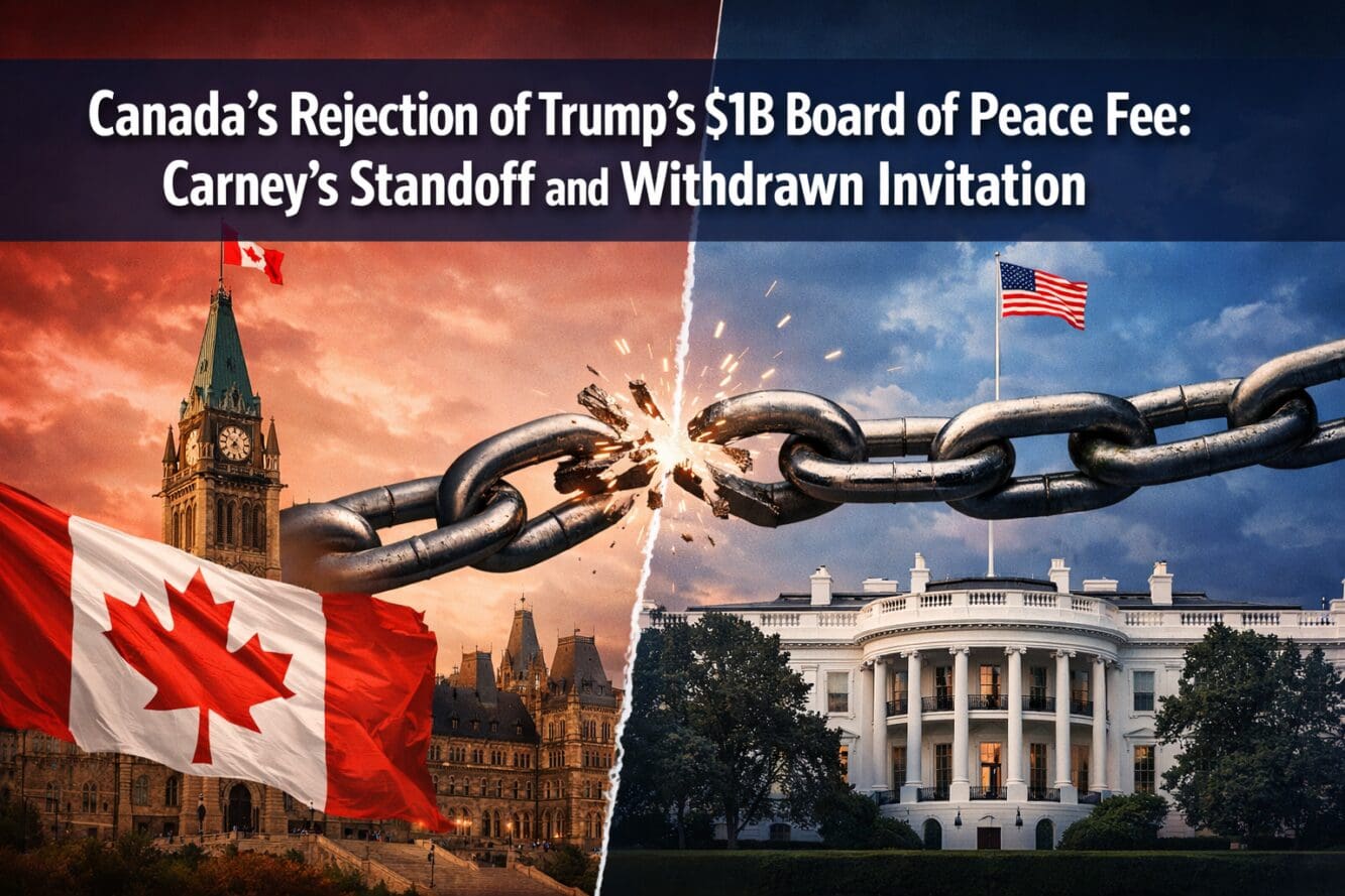 Canada’s Rejection of Trump’s $1B Board of Peace Fee: Carney’s Standoff and Withdrawn Invitation
