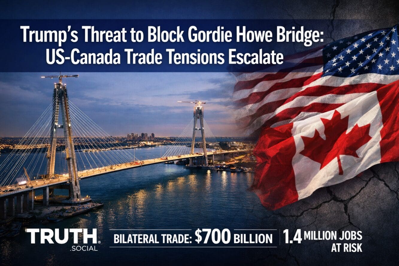 Trump’s Threat to Block Gordie Howe Bridge: Escalating US-Canada Trade Tensions Explained