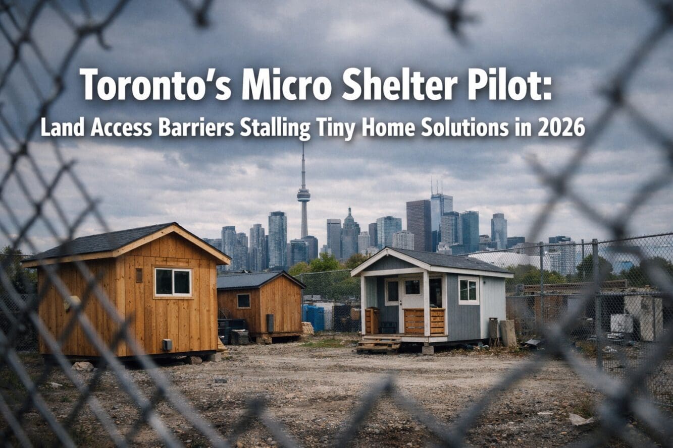Toronto’s Micro Shelter Pilot: How Land Access Barriers Are Stalling Tiny Home Solutions for Homelessness in 2026