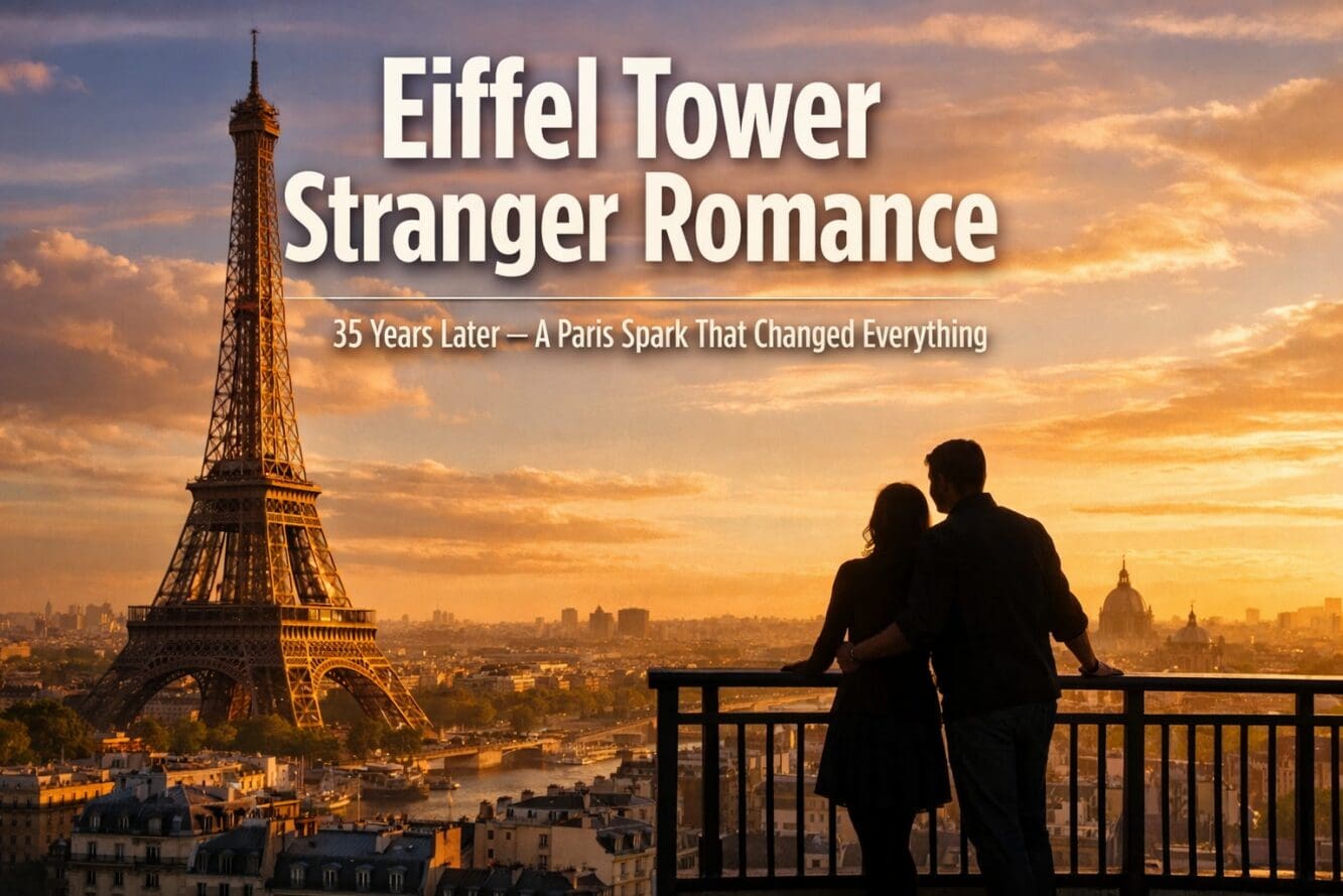 Eiffel Tower Stranger Romance: 35 Years Later, Anita and Larry’s Paris Spark and Modern Tower Love Encounters