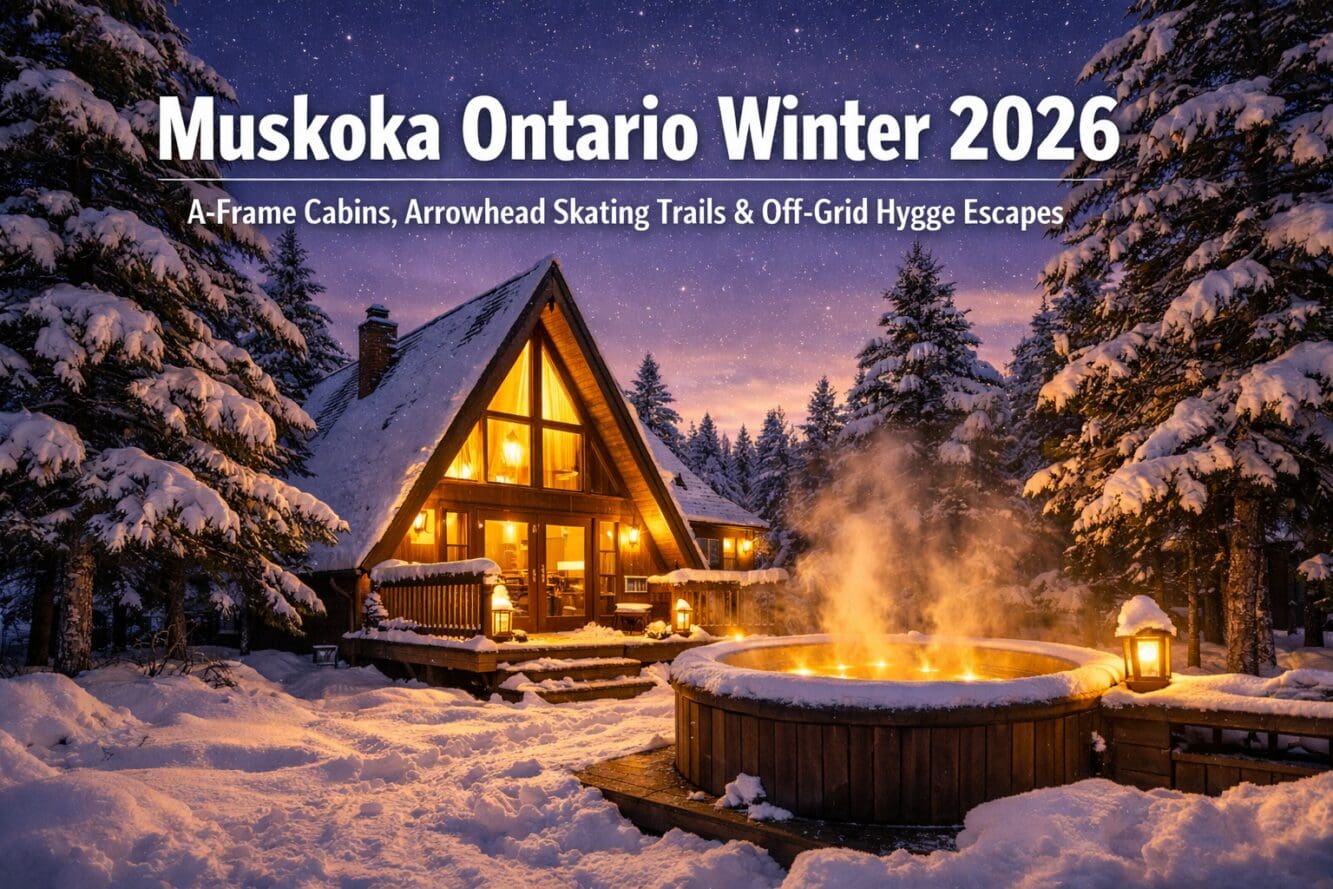 Muskoka Ontario Winter 2026: A-Frame Cabins, Arrowhead Skating Trails and Off-Grid Hygge Escapes