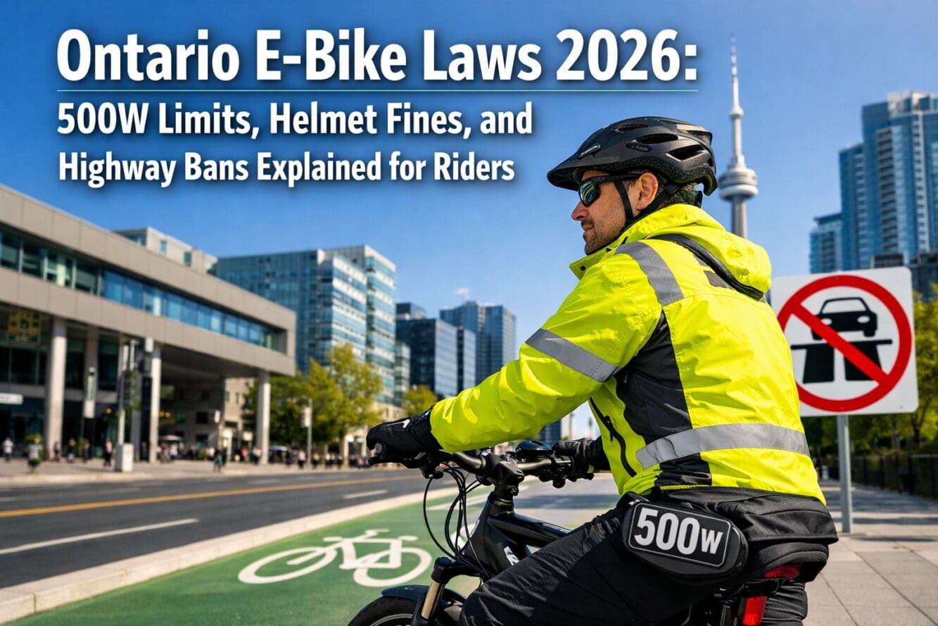 Ontario E-Bike Laws 2026: 500W Limits, Helmet Fines, and Highway Bans Explained for Riders
