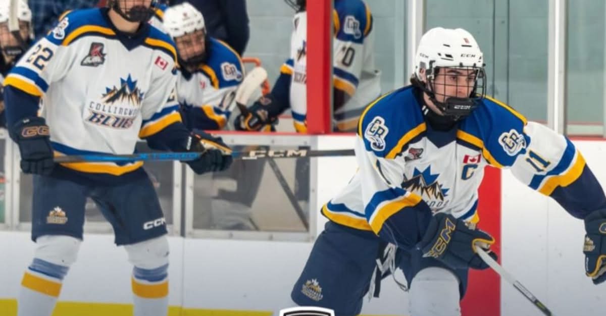 Collingwood Blues vs Leamington Flyers – Exciting Playoff Hockey | Tonight 7 PM – Eddie Bush Arena 🏒