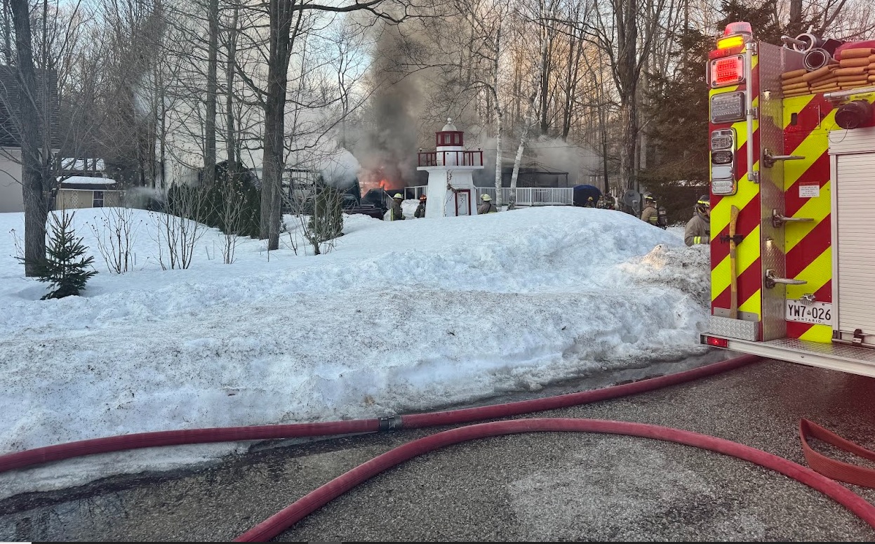 OPP INVESTIGATING SUSPICIOUS FIRE IN TINY TOWNSHIP       