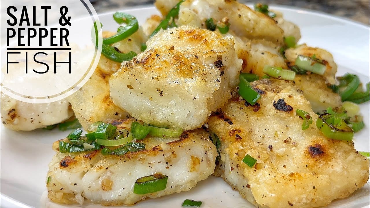 Salt and Pepper Fish Recipe | Easy Crispy Pan Fried Fish Fillet Recipe