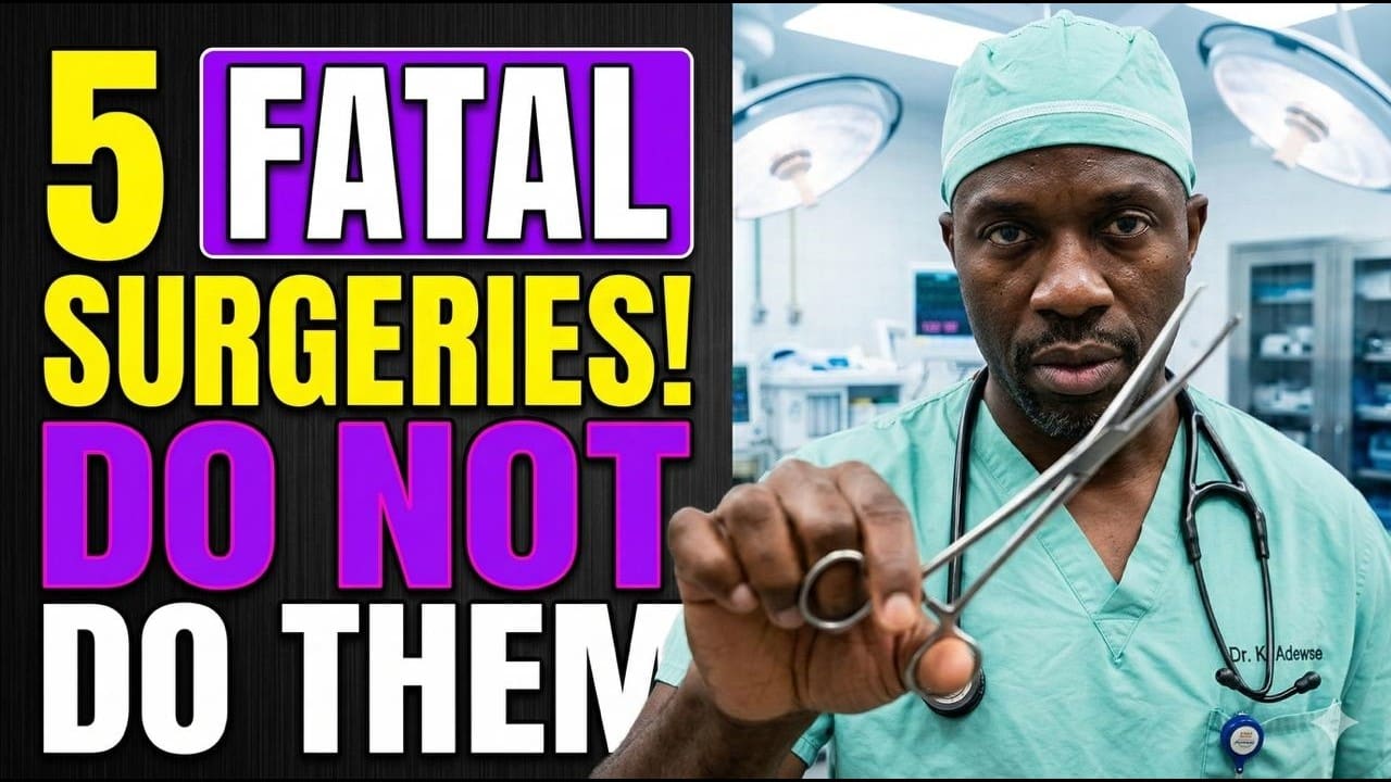🚑  NEVER Agree to This: 5 Deadly Surgeries for Seniors | Dr. Adewale
