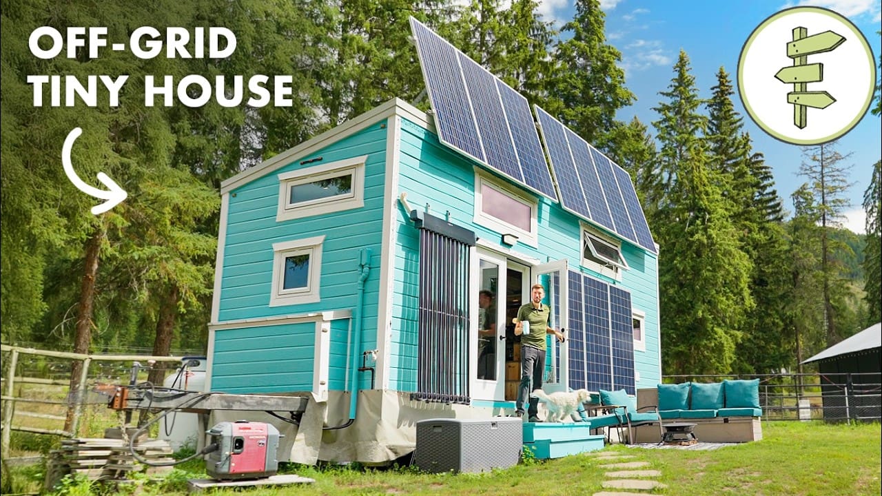 10 Years Living Off-Grid in a Tiny House with Clever Systems & Design Features – FULL TOUR