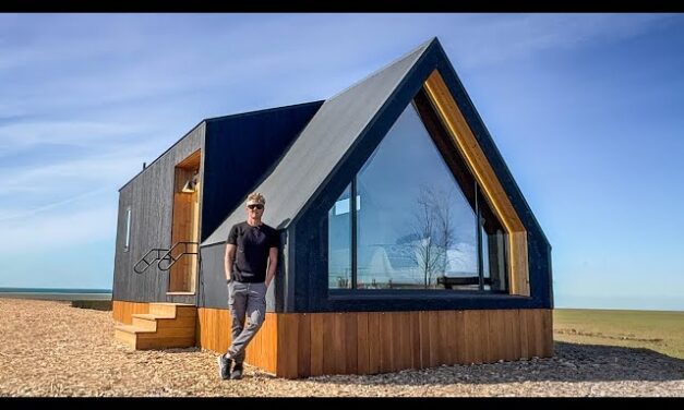 Inside the 400 square foot Prefab Cabin with a Bold Signature Look!