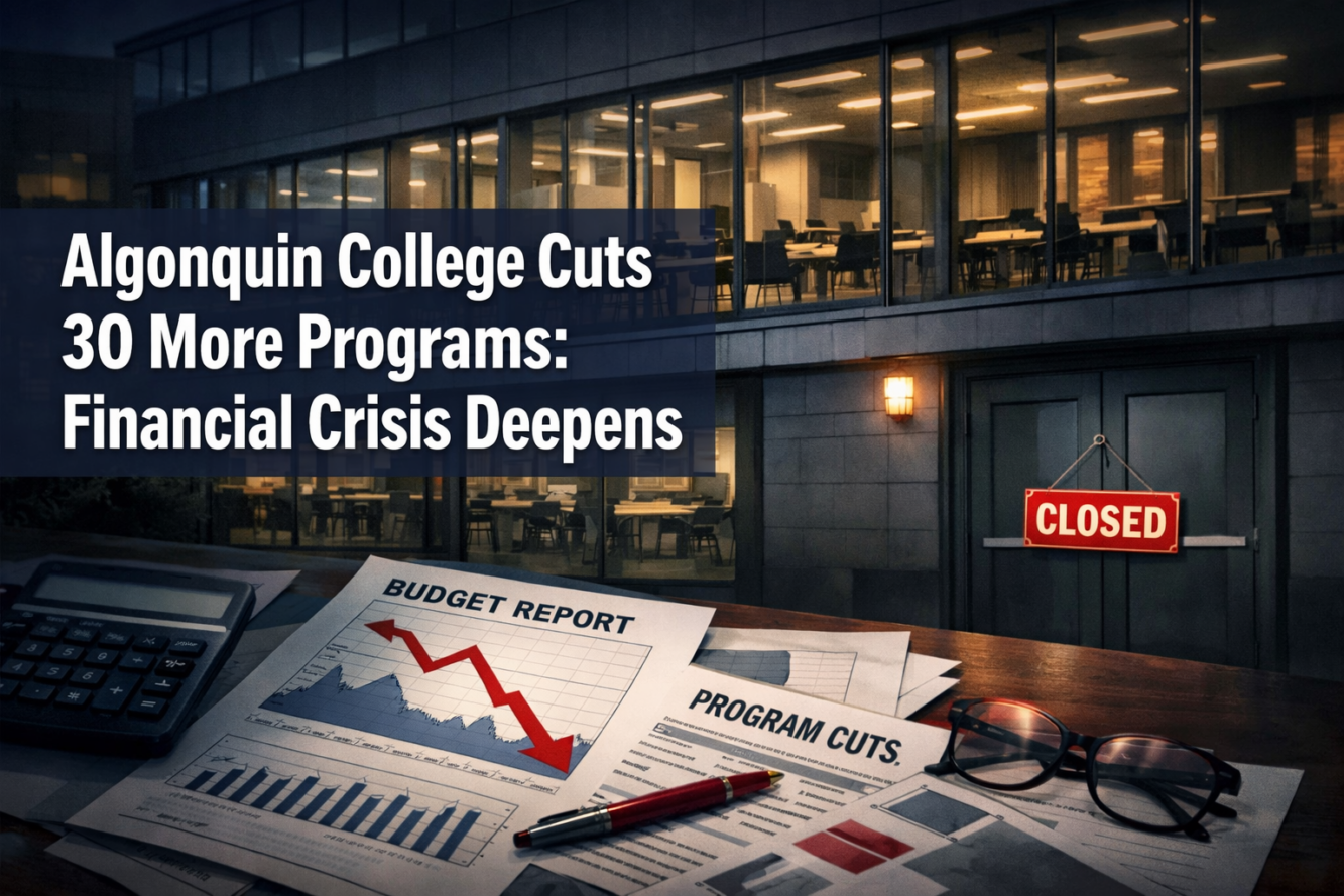 Algonquin College Cuts 30 More Programs: Financial Crisis Deepens, Student Transfers, and Ottawa Job Market Fallout