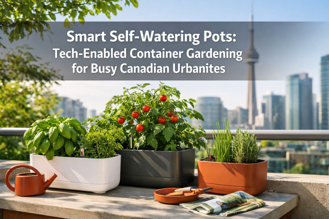 Smart Self-Watering Pots: Tech-Enabled Container Gardening for Busy Canadian Urbanites