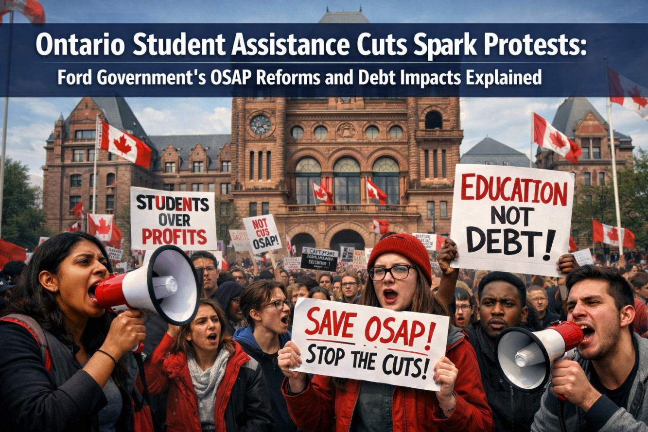 Ontario Student Assistance Cuts Spark Protests: Ford Government’s OSAP Reforms and Debt Impacts Explained