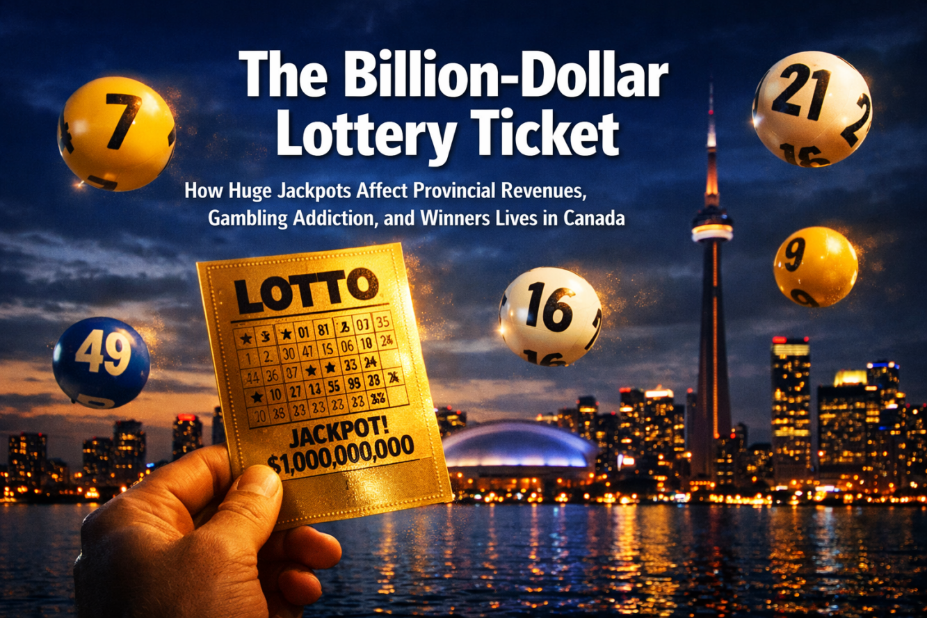 The Billion‑Dollar Lottery Ticket: How Huge Jackpots Affect Provincial Revenues, and Gambling Addiction