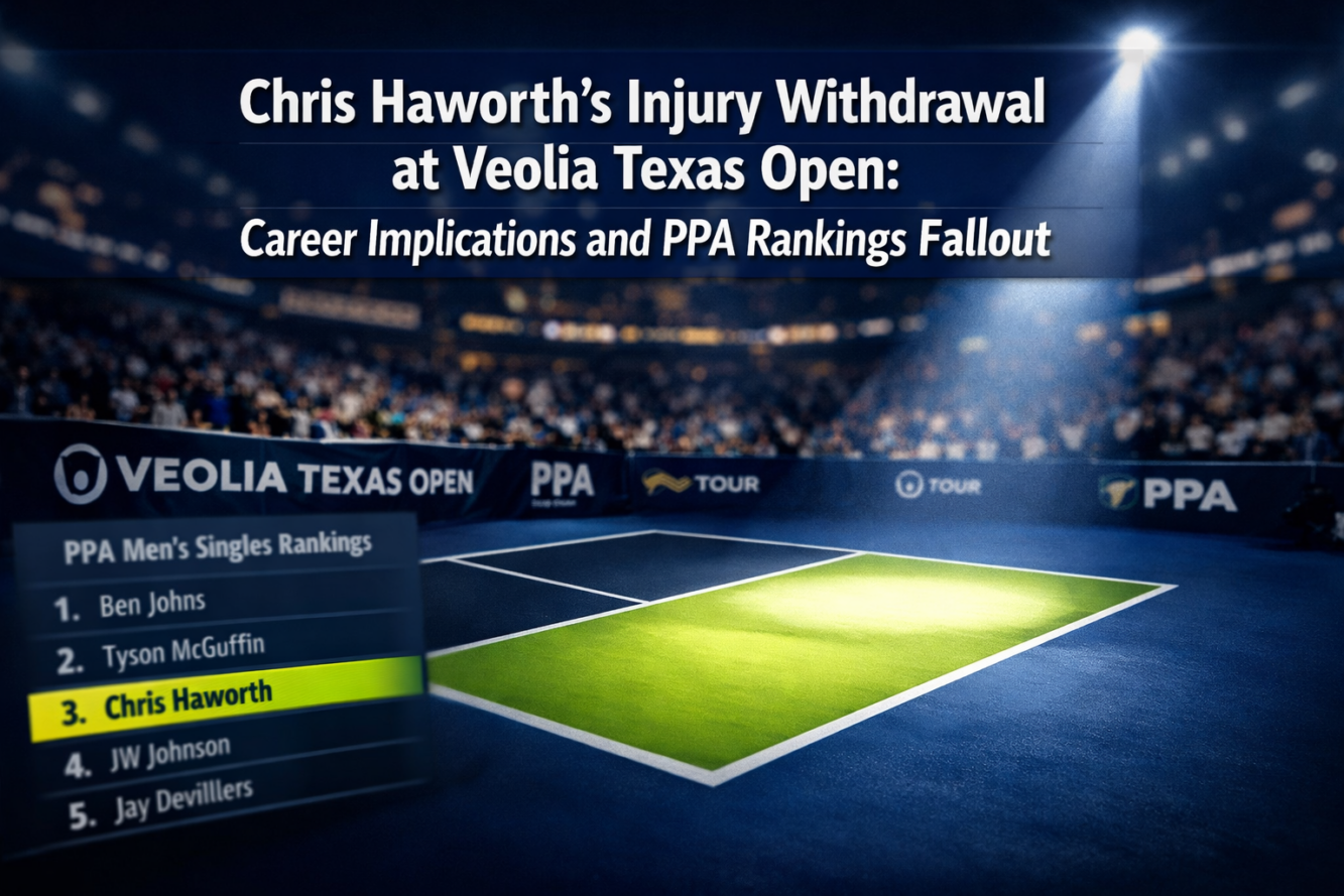 Chris Haworth’s Injury Withdrawal at Veolia Texas Open: Career Implications and PPA Rankings Fallout