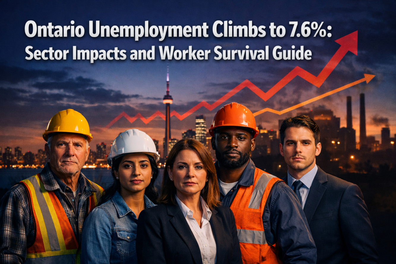 Ontario Unemployment Climbs to 7.6% Amid National Job Losses: Sector Impacts and Worker Survival Guide