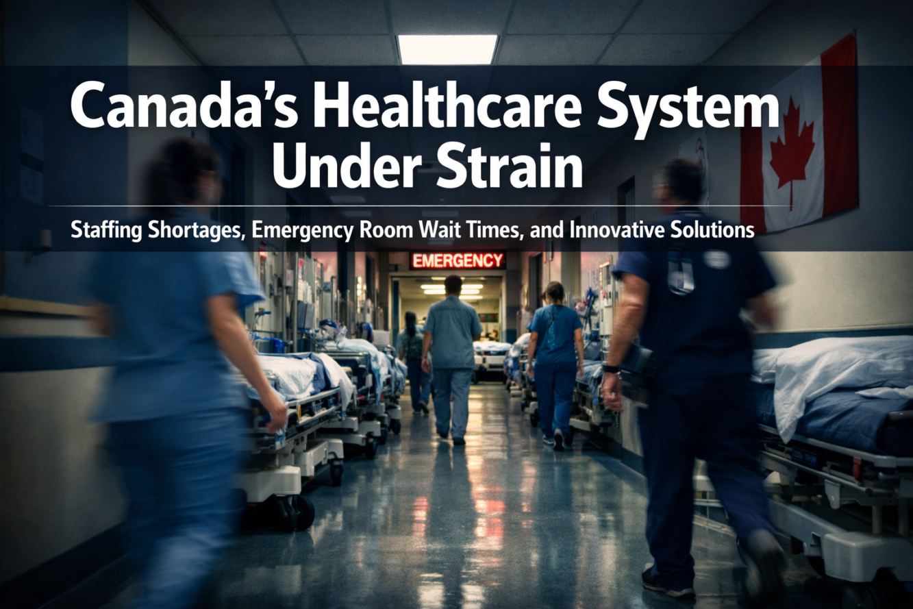 Canada’s Healthcare System Under Strain: Staffing Shortages, Emergency Room Wait Times, and Innovative Solutions
