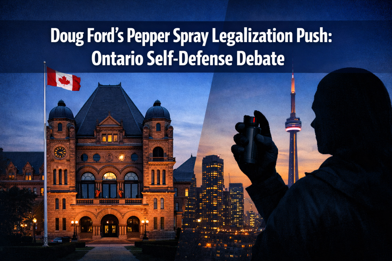 Doug Ford’s Pepper Spray Legalization Push: Ontario Self-Defense Debate, Safety Risks, and Public Reactions