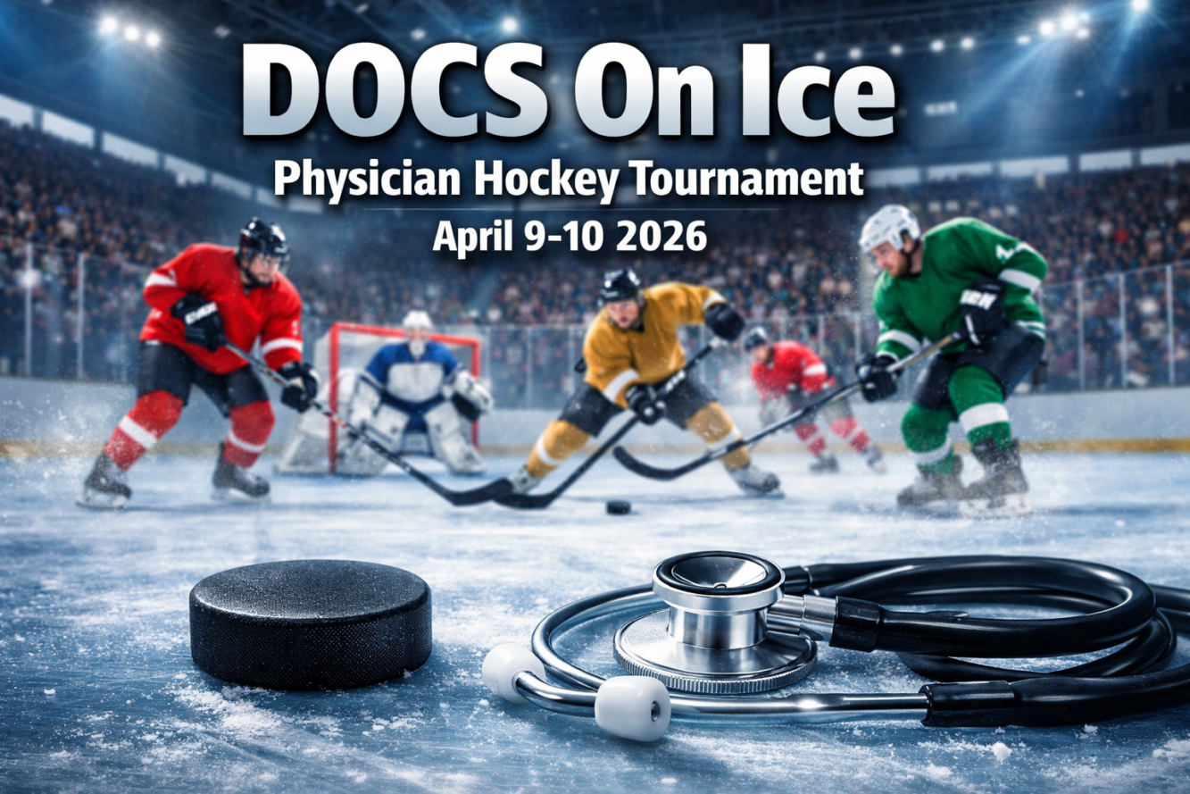 DOCS On Ice Physician Hockey Tournament April 9-10 2026 | Collingwood, Wasaga Beach, Stayner, Creemore, Thornbury, and Meaford