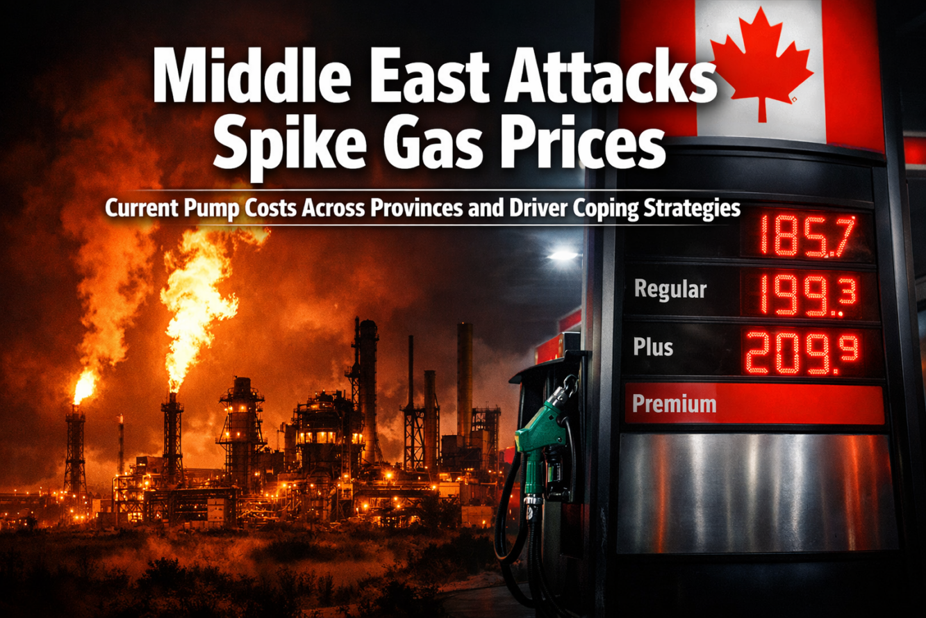 Middle East Attacks Spike Gas Prices: Current Pump Costs Across Provinces and Driver Coping Strategies