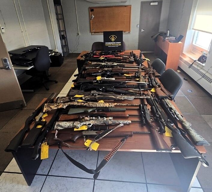 ARREST MADE AFTER 53 FIREARMS AND COCAINE SEIZED