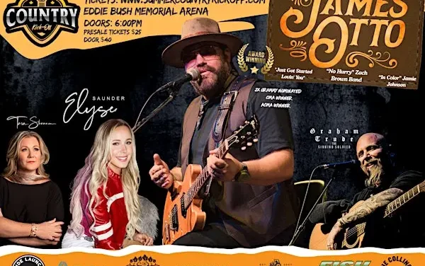 🎫  Get Ready to Kick Off the Summer with the 3rd Annual Country Kickoff | James Otto, Alyse Saunders, Graham Trude & Tara Shannon