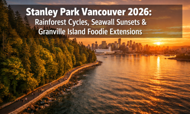 Stanley Park Vancouver 2026: Rainforest Cycles, Seawall Sunsets and Granville Island Foodie Extensions