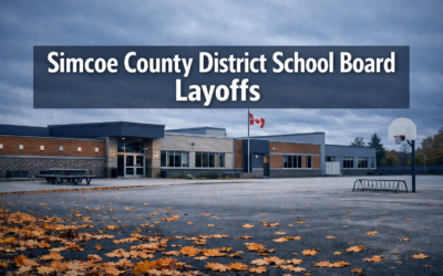 👨‍👩‍👧‍👦  Simcoe County District School Board Layoffs | Nine Layoff Notices were Directed at Teachers at Collingwood Collegiate Institute