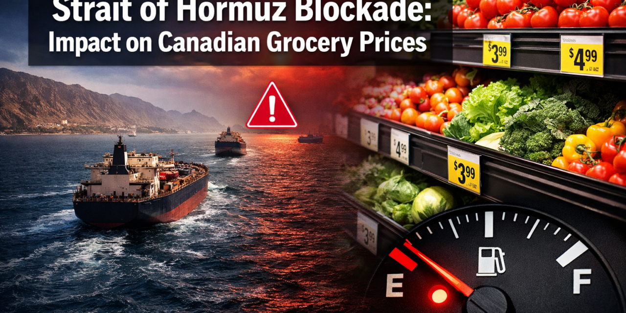 Strait of Hormuz Blockade Impact on Canadian Grocery Prices: Fuel Surcharges and Cost Inflation Timeline