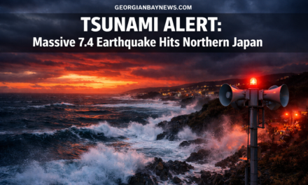 A Massive Earthquake Of 7.4 Magnitude Hits Off Northern Japanese Coast, Tsunami Alert Issued