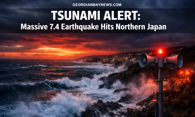 A Massive Earthquake Of 7.4 Magnitude Hits Off Northern Japanese Coast, Tsunami Alert Issued