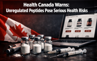 🚨  Health Canada Warns on Unregulated Peptides: What Canadians Need to Know About Online Fitness Supplements and Health Risks