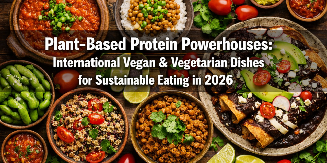 Plant-Based Protein Powerhouses: International Vegan & Vegetarian Dishes for Sustainable Eating in 2026