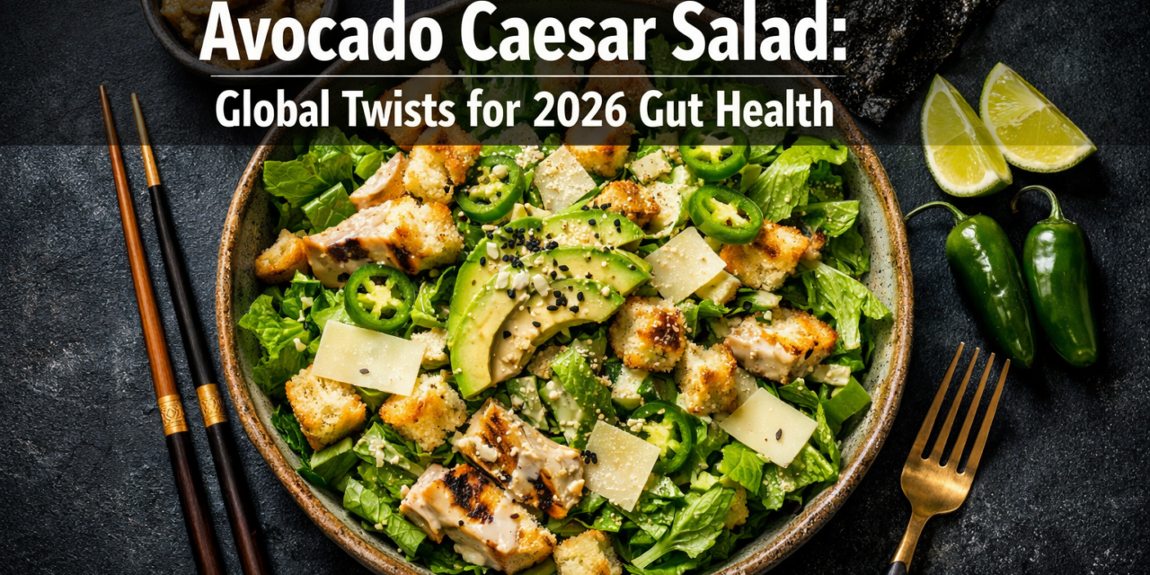 🥑  Avocado Caesar Salad with Global Twists from Mexico to Japan: Creamy Vegan Variations for 2026 Gut Health