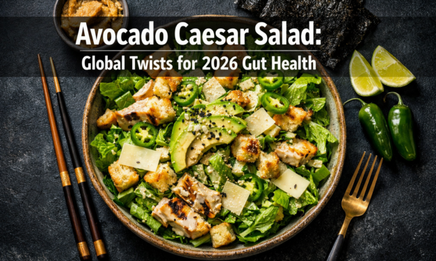 🥑  Avocado Caesar Salad with Global Twists from Mexico to Japan: Creamy Vegan Variations for 2026 Gut Health