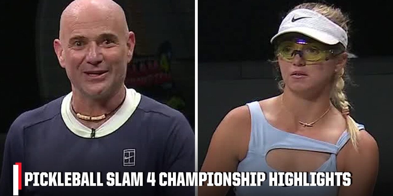 Team Agassi vs. Team Waters (🇨🇦 Genie Bouchard) | Pickleball Slam 4 Championship Highlights | ESPN