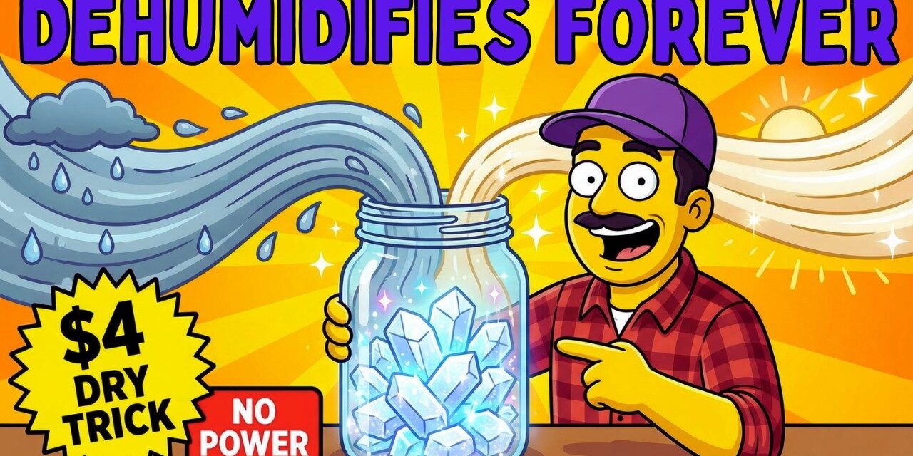 The $4 “Dry” Trick That Dehumidifies Any Room Forever — No Power Needed!