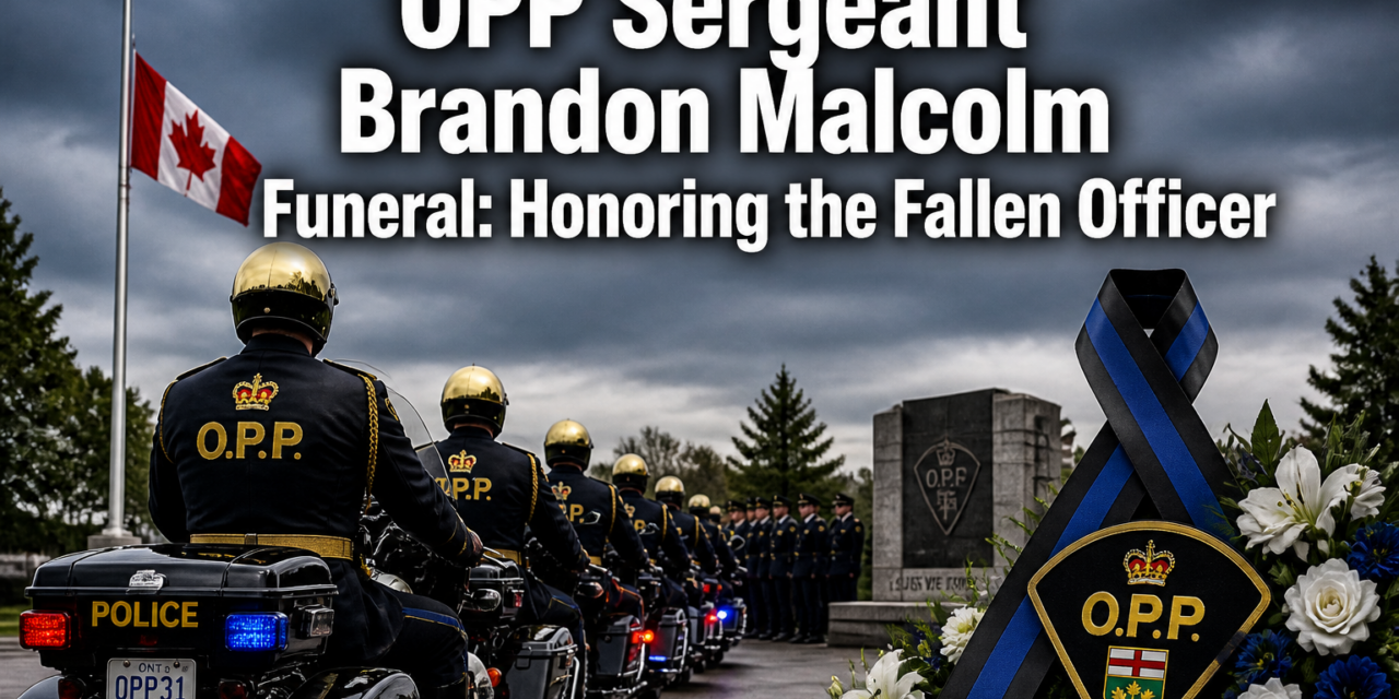 OPP Sergeant Brandon Malcolm Funeral: Honoring the Fallen Officer, Crash Investigation, and Policing Risks in Ontario