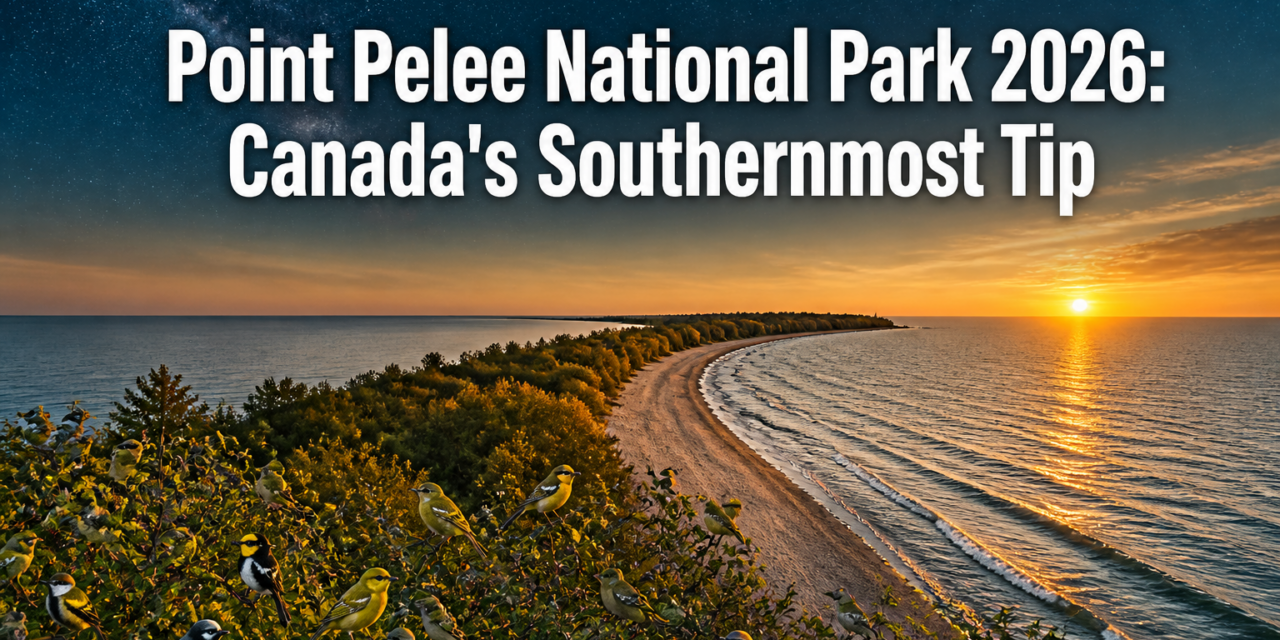 Point Pelee National Park 2026: Canada’s Southernmost Tip – Bird Migration Peaks, Beach Walks, and Stargazing Escapes