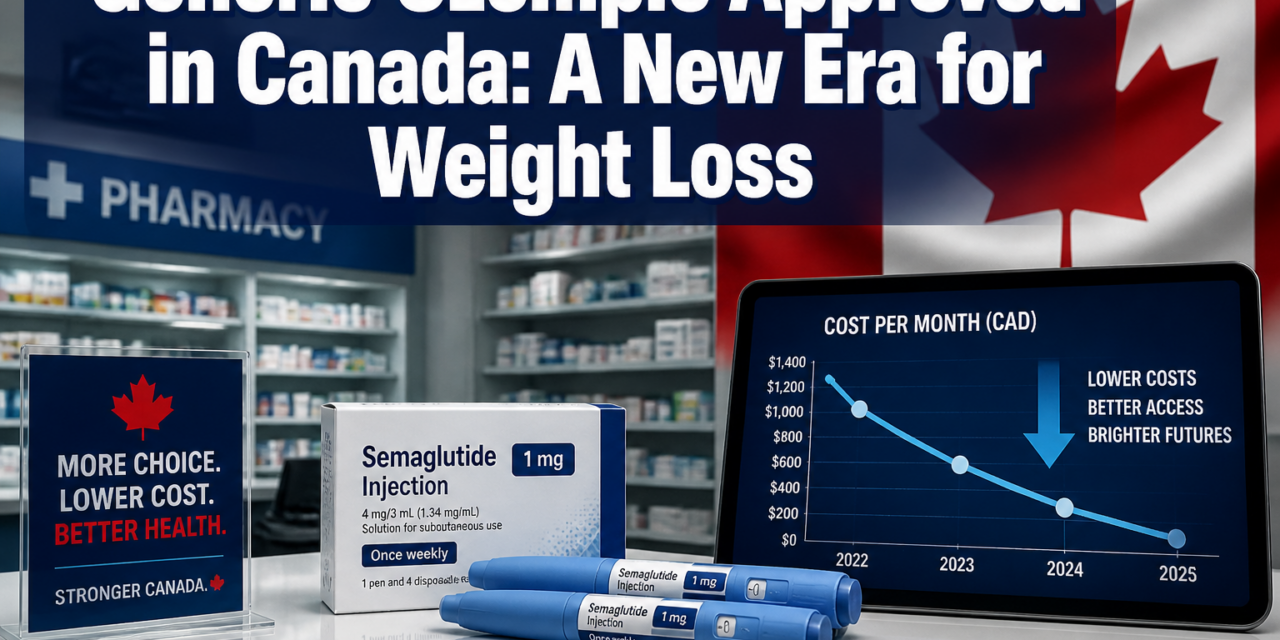 Health Canada Approves First Generic Ozempic: Availability, Cost Savings, and Impacts on Canada’s Weight Loss Landscape