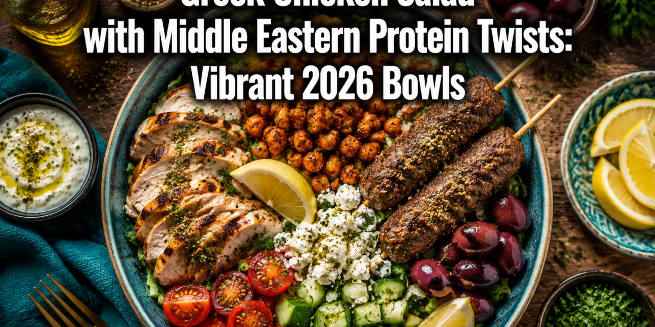 Greek Chicken Salad with Middle Eastern Protein Twists: Vibrant 2026 Bowls for Immunity Boosting with YouTube Grilling Demos