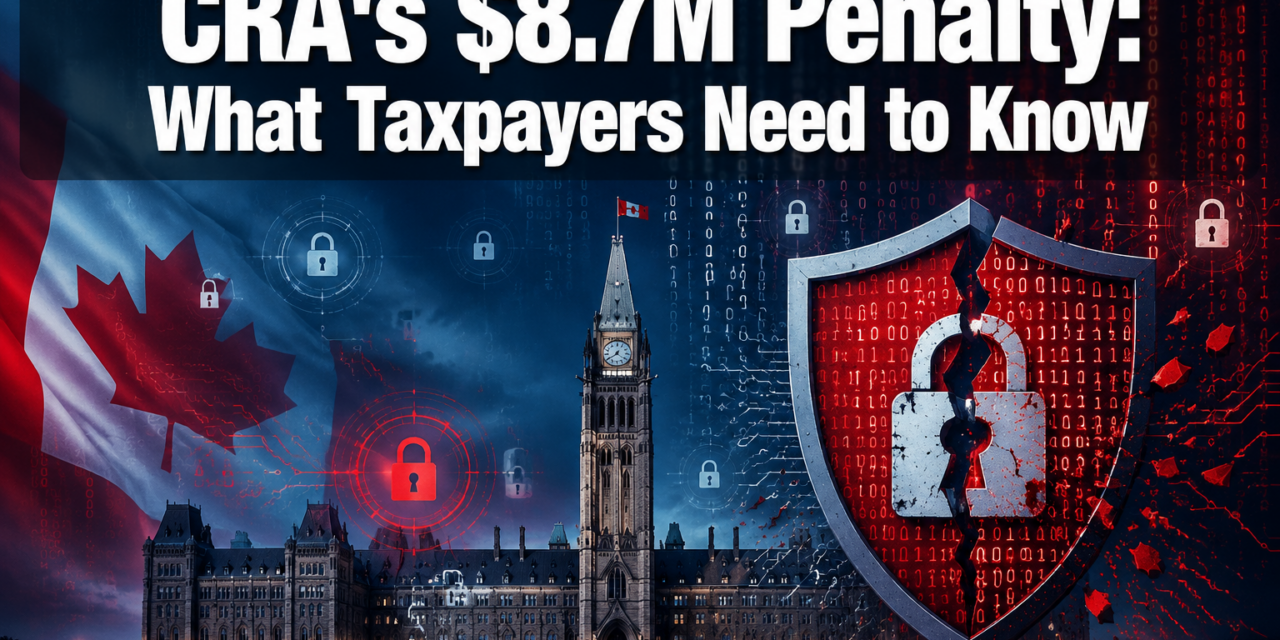 🇨🇦  CRA’s $8.7M Penalty for Website Security Gaps: What Canadian Taxpayers Need to Know About Data Breaches and Protections