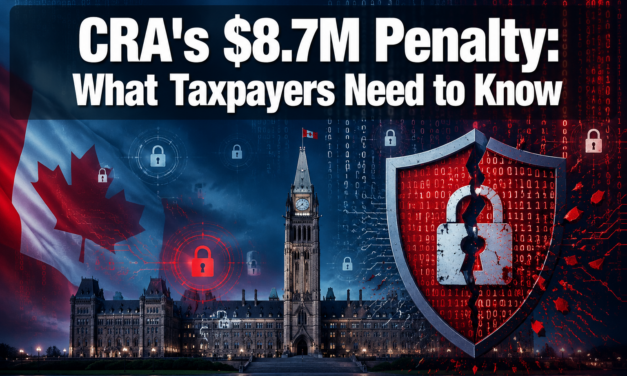 🇨🇦  CRA’s $8.7M Penalty for Website Security Gaps: What Canadian Taxpayers Need to Know About Data Breaches and Protections