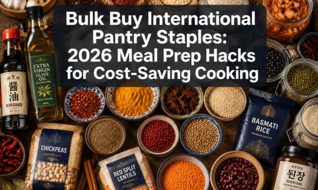 Bulk Buy International Pantry Staples: Healthy Meal Prep Hacks for Cost-Saving 2026 Cooking
