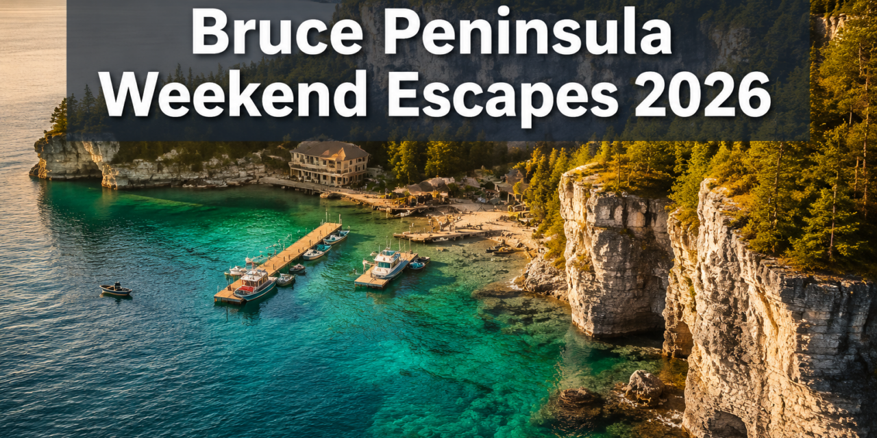 Bruce Peninsula Weekend Escapes 2026: Tobermory’s Turquoise Waters, Cliff Hikes, and Fathom Five Shipwreck Snorkeling