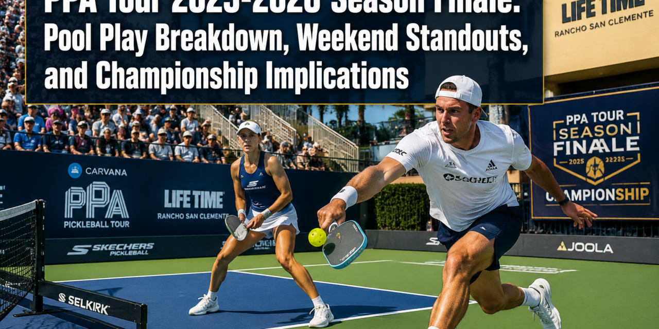 PPA Tour 2025-2026 Season Finale: Pool Play Breakdown, Weekend Standouts, and Championship Implications