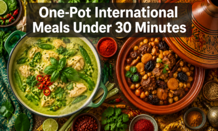 One-Pot International Meals Under 30 Minutes: Weeknight Dinners from Thai Curry to Moroccan Tagine Simplified for 2026 Busy Families with Time-Lapse Cooking Videos